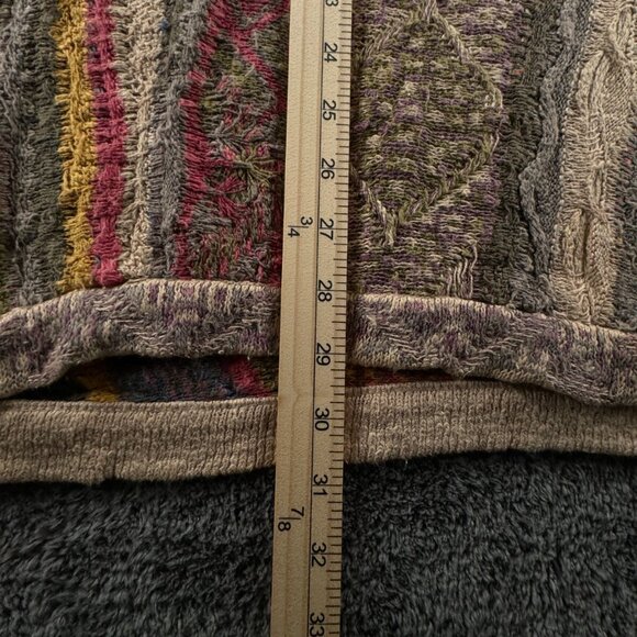 COOGI Classic Authentic Women Sweater Knit Linen Cotton Medium Colorful Multi - Picture 3 of 16